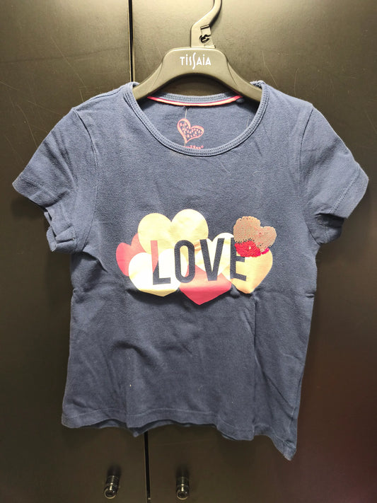 T-shirt Cœurs Roses – 4 ans ref 597