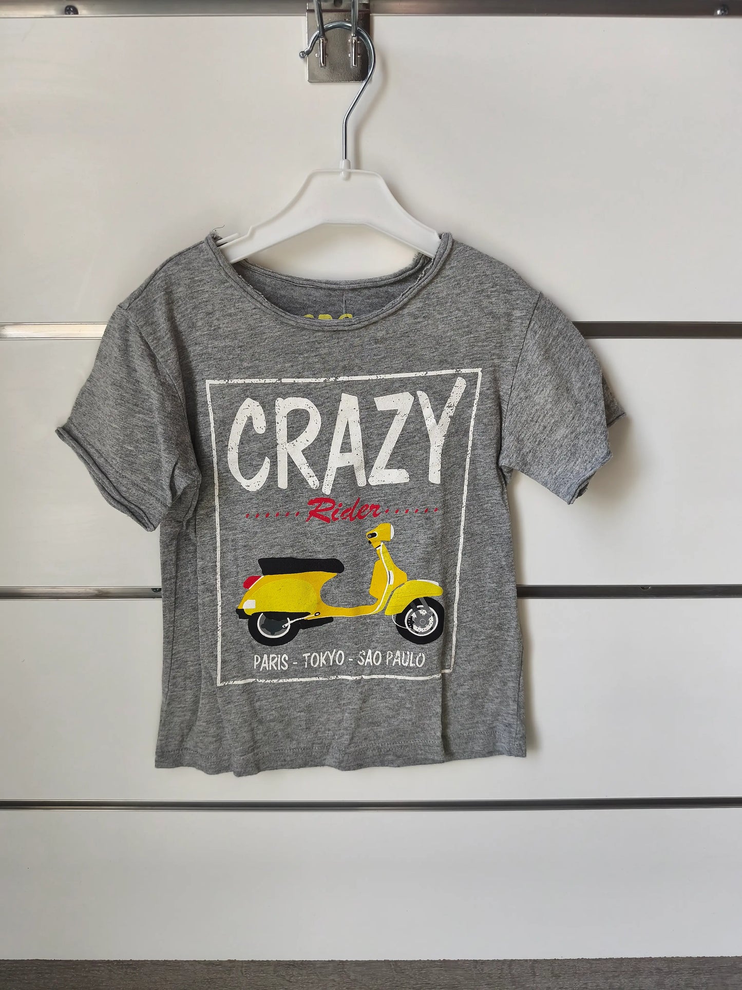 T-shirt Gris Vespa Jaune - 5 ans ref 477