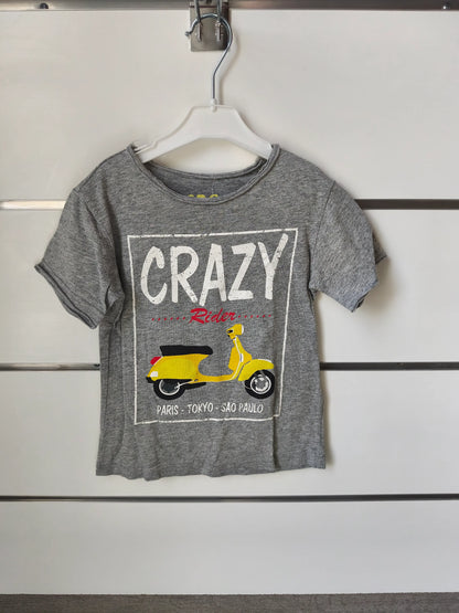 T-shirt Gris Vespa Jaune - 5 ans ref 477