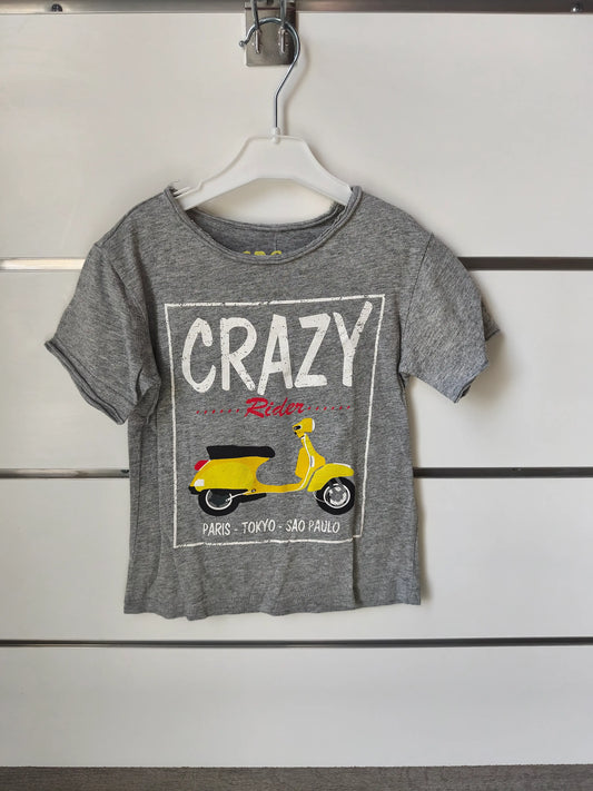 T-shirt Gris Vespa Jaune - 5 ans ref 477