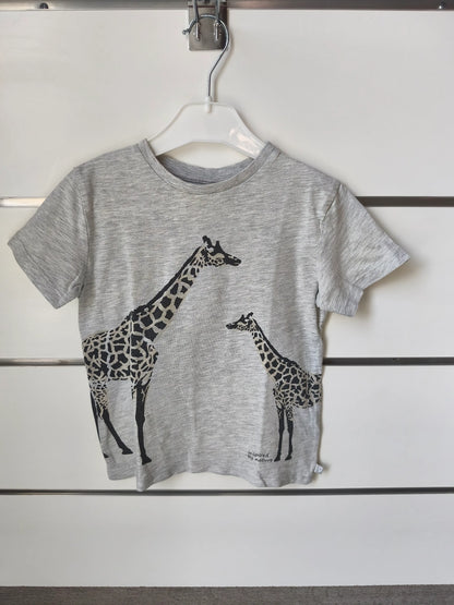 T-shirt Gris Girafe - 5 ans ref 465