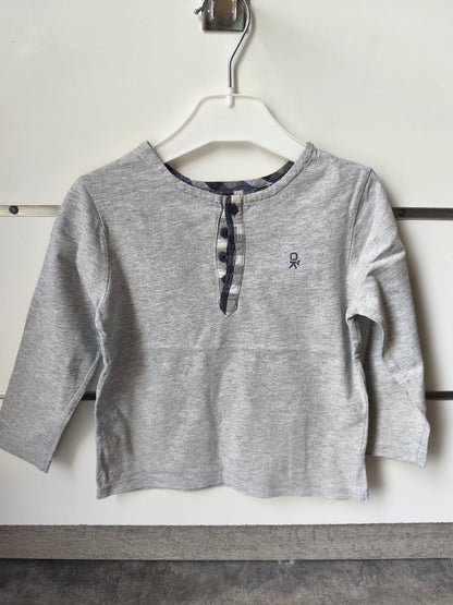 T-shirt Gris Uni 3 ans ref 633
