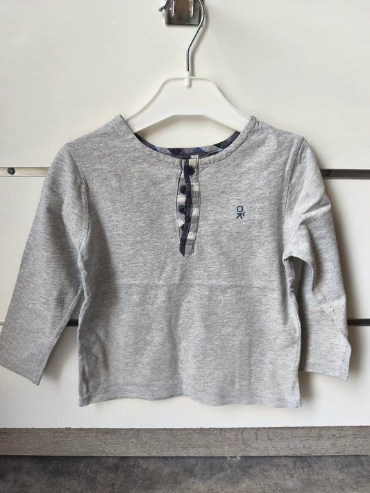 T-shirt Gris Uni 3 ans ref 633