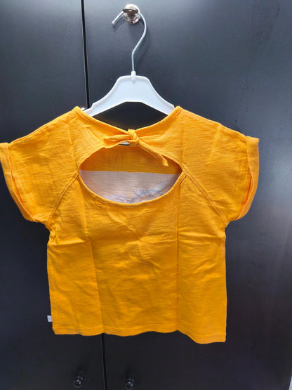 T-shirt Jaune Orangé Fruit et Feuillage – 5 Ans ref 551