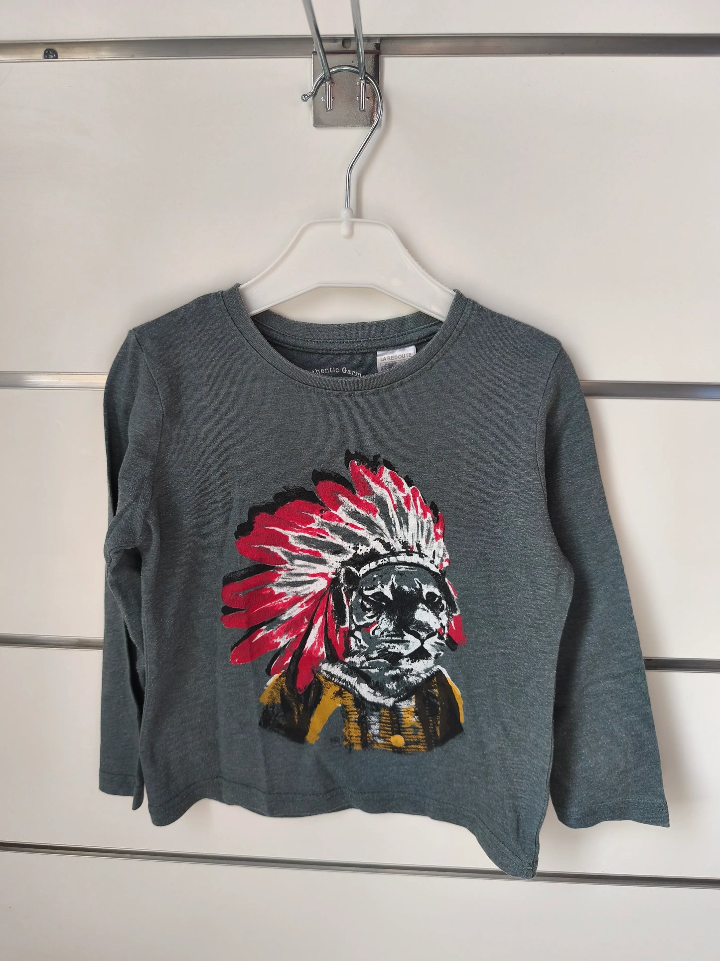 T-shirt Vert Indien - 4 ans ref 502