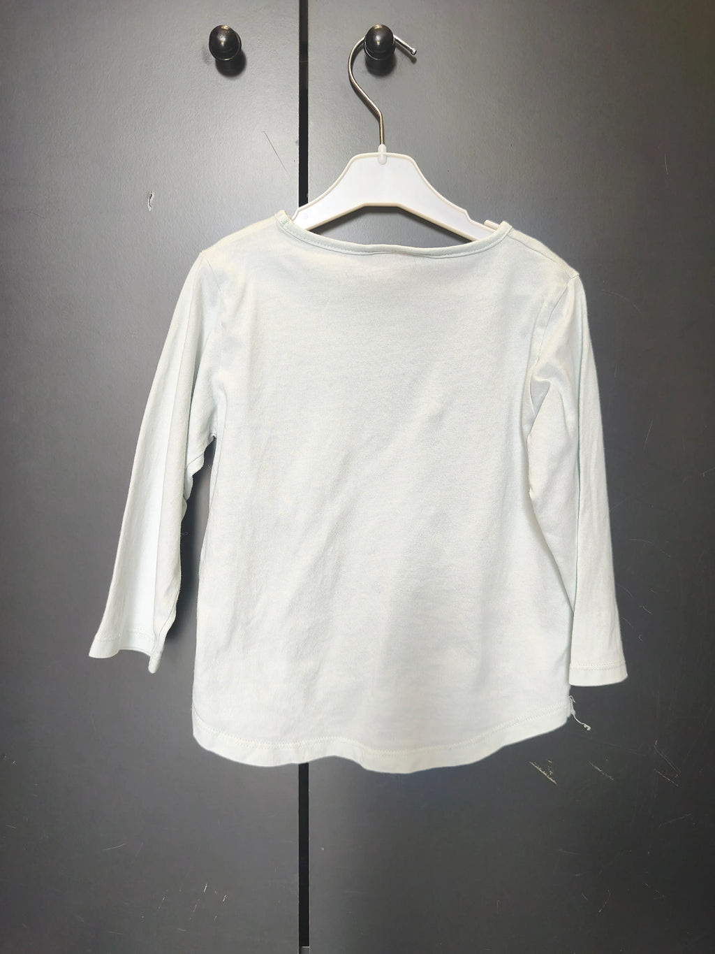 T-shirt Tape à l’Œil 2 ans - Vert d’eau, "rêve" & dessin main, 100% coton