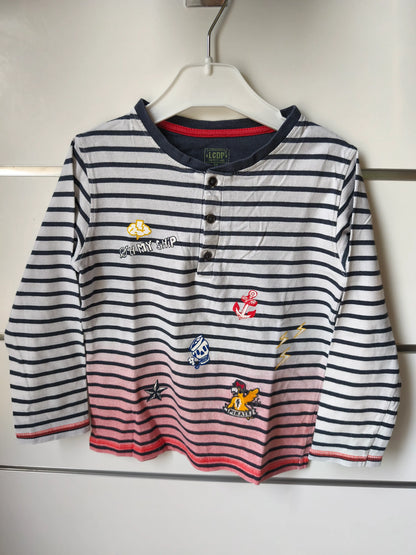 T-shirt Marinières Dégradé 6 ans ref 651