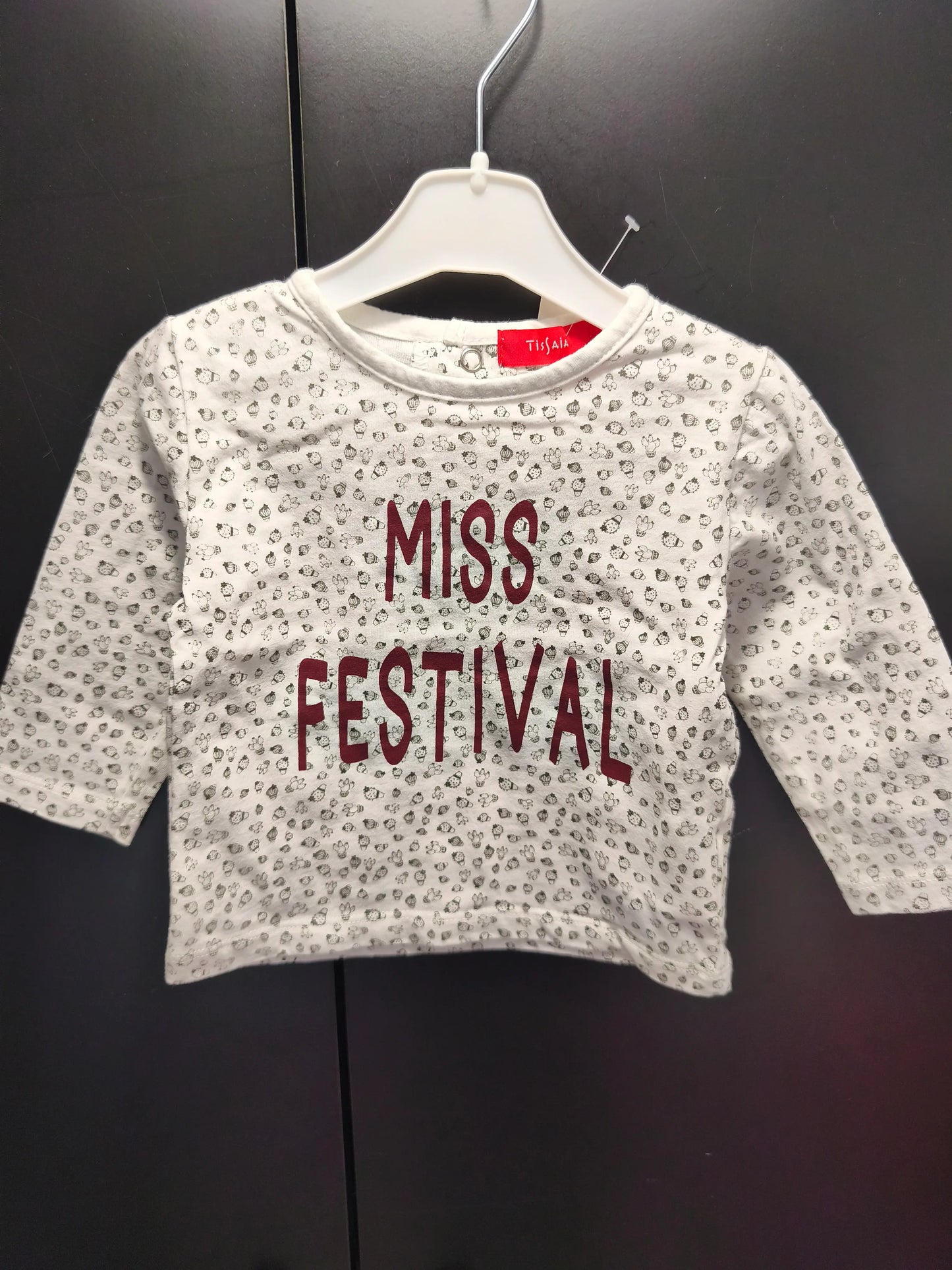 T-Shirt Cactus Miss Festival – 6 mois ref 603