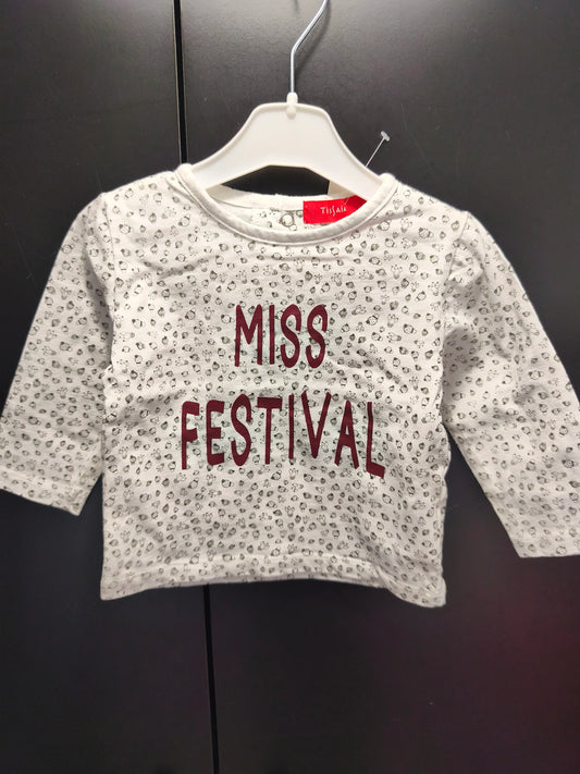T-Shirt Cactus Miss Festival – 6 mois ref 603