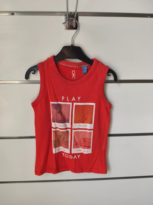 T-shirt Orange à Bretelles - 5 ans ref 470