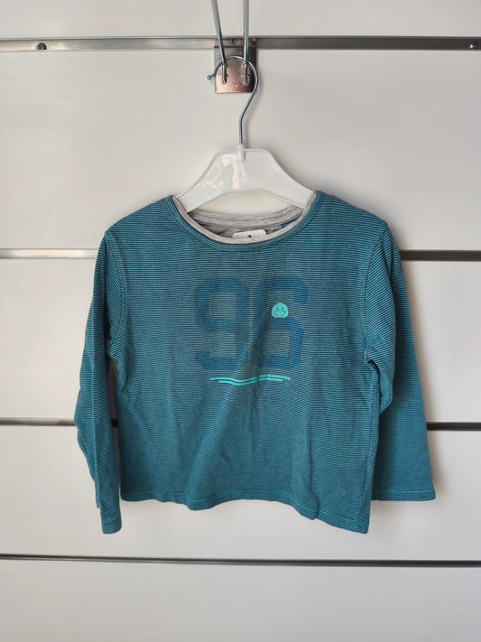 T-shirt Bleu Rayé - 3 ans ref 495