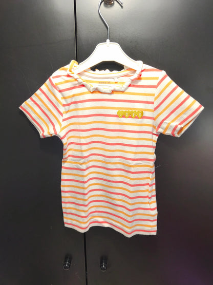 T-shirt Corail et Orange “Love” – 5 Ans ref 548