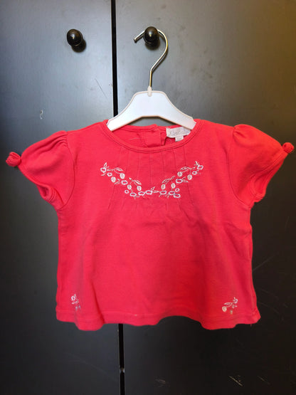 T-Shirt Rose Cerises – Kimbaloo – 6 Mois ref 210