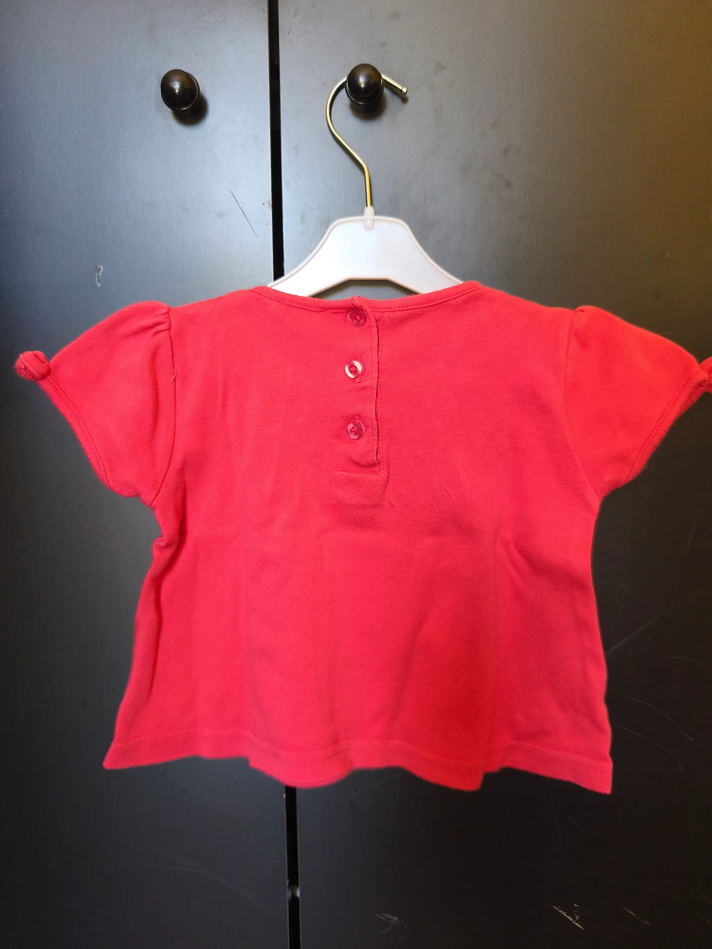 T-Shirt Rose Cerises – Kimbaloo – 6 Mois ref 210