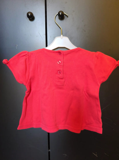 T-Shirt Rose Cerises – Kimbaloo – 6 Mois ref 210