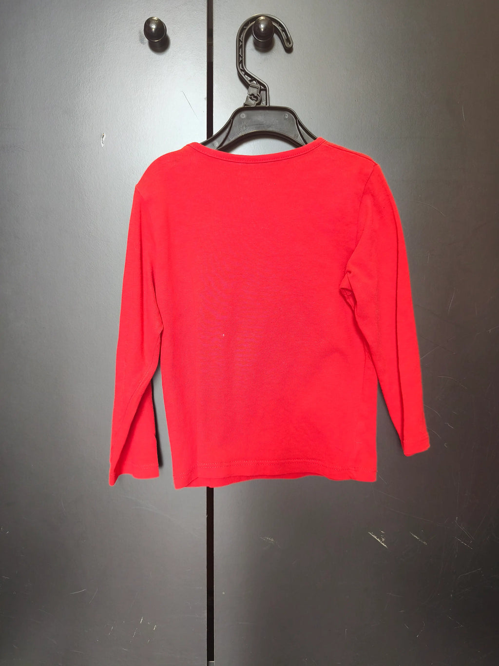 T-shirt Kiabi 24 mois - Rouge, message tendre & manches longues