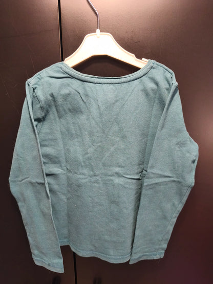 T-shirt Vert “Flower Power” – 6 Ans ref 532