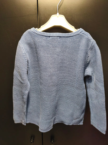 Veste Bleue Boutons en Bois – 4 ans ref 598