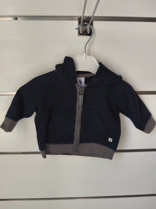 Veste Marine à Capuche - 3 mois ref 454