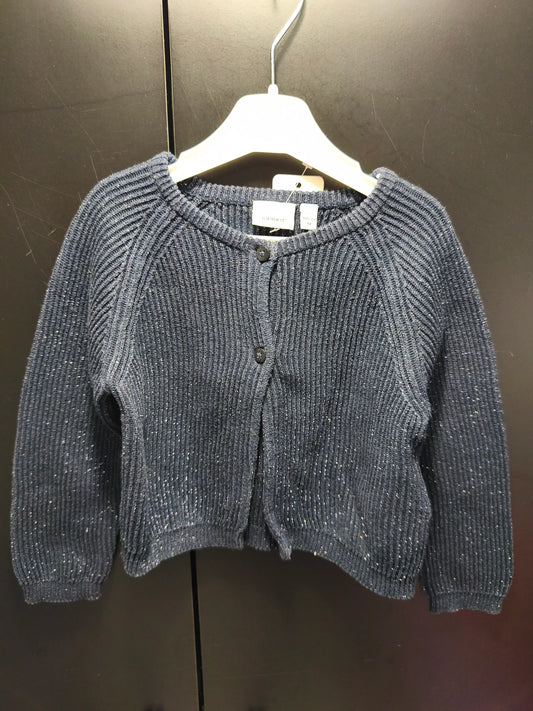 Veste Bleu Nuit à Fil Argenté – 18 mois ref 601