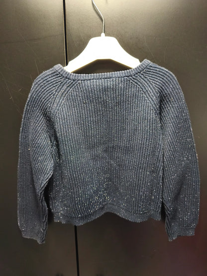 Veste Bleu Nuit à Fil Argenté – 18 mois ref 601