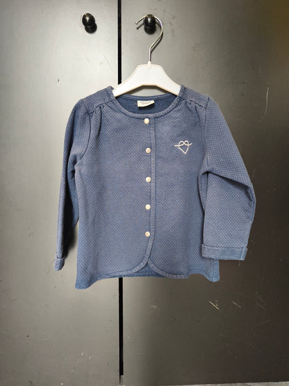 Veste Tape à l’Œil 23 mois – bleu nuit scintillante 💙✨ ref 143