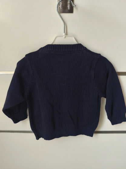 Veste Bleu Uni - 3 mois ref 446