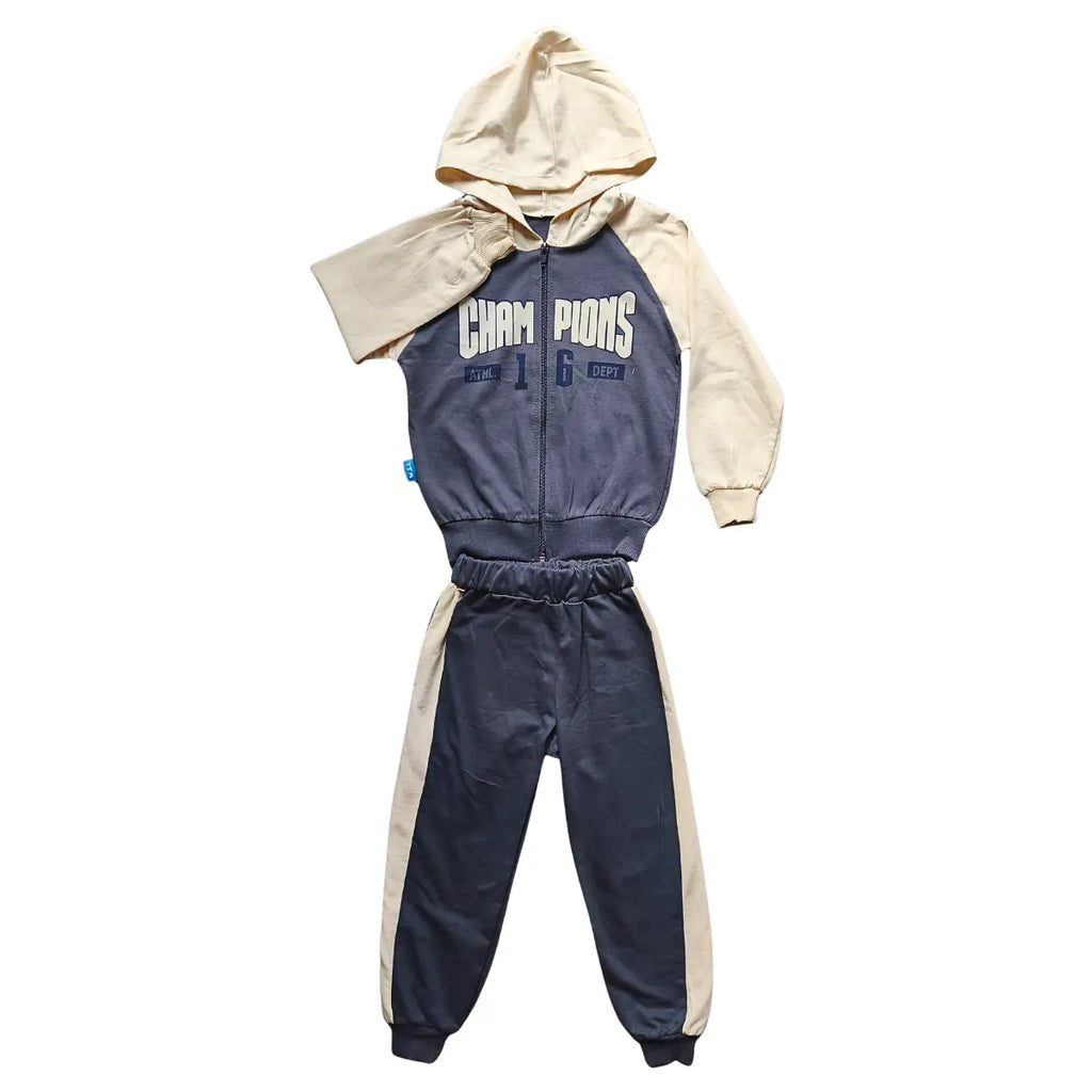 Veste Champions noire & beige + pantalon assorti