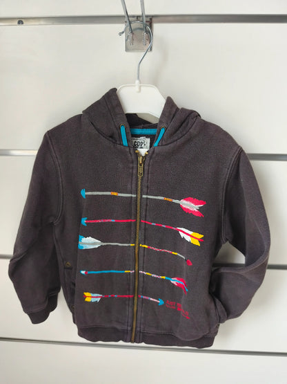 Veste Grise à Capuche - 4 ans ref 503