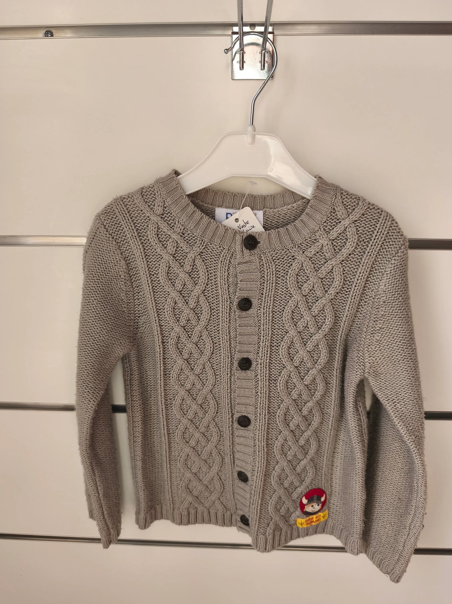 Veste Tricotée Grise - 4 ans ref 504