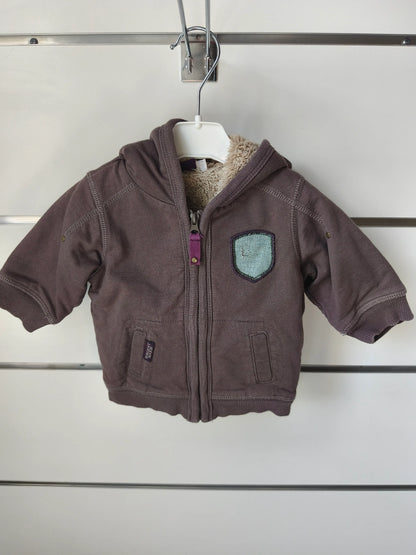 Veste Marron à Capuche 3 mois ref 618