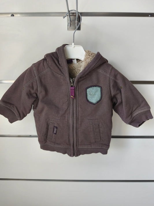 Veste Marron à Capuche 3 mois ref 618