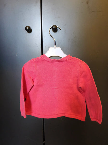 Veste Rose Manches Longues – Obaïbi – 6 Mois ref 217