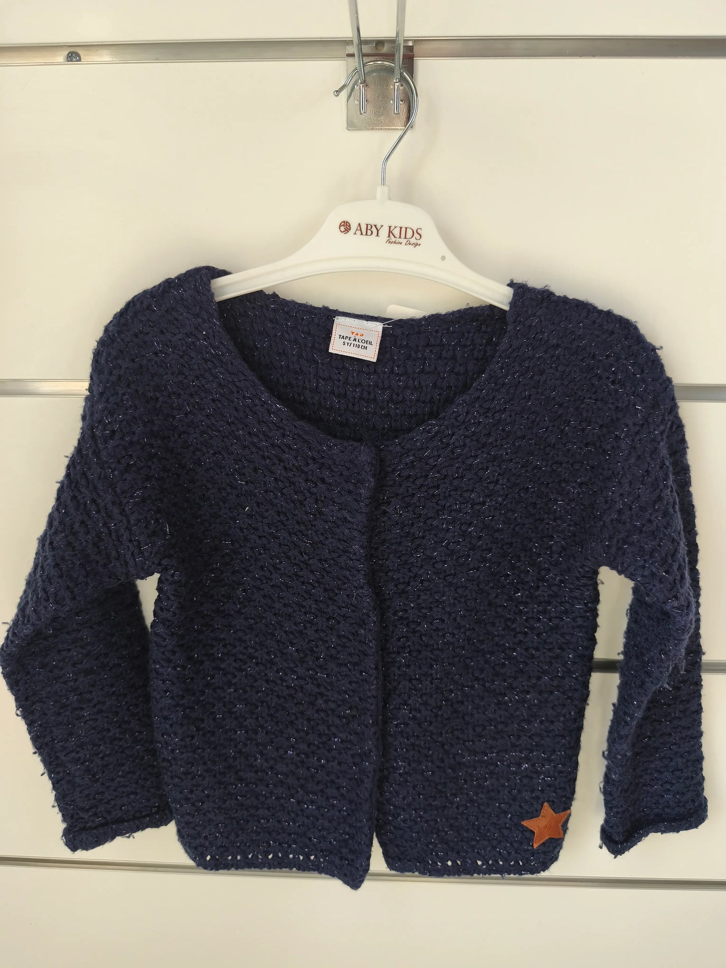 Veste Tricotée Bleu Nuit 5 ans ref 617