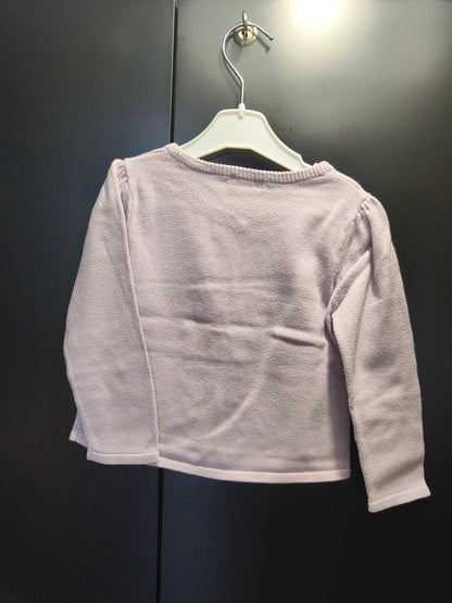 Veste mauve à volants – Grain de Blé 18 mois ref 362
